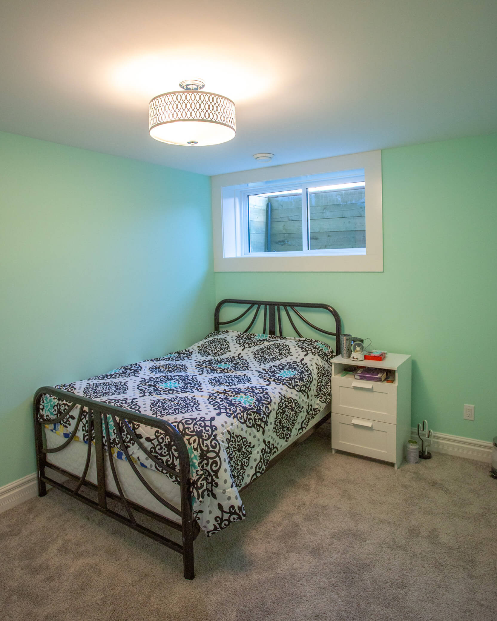 Bedroom in Renovated Addition in Lethbridge Home